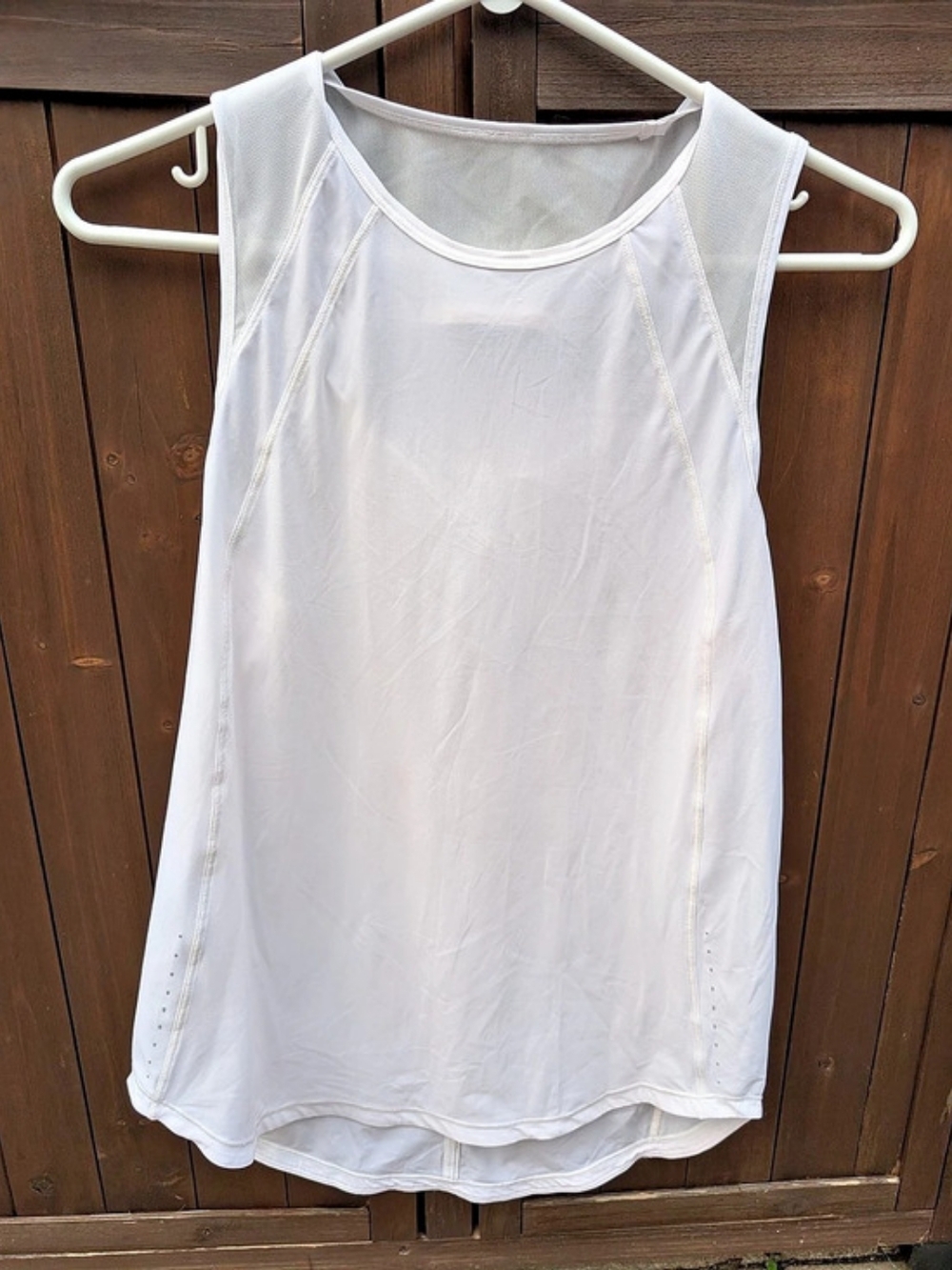 lululemon Sculpt Tank White Athletic Tank Top